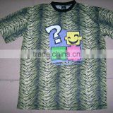 2011 new style leopard t shirts wiht silk screen printing