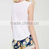 Casual Bamboo Texture Rendering Vest T-shirt Casual Top Wholesale Women Tops Girls Top thumbnail-2
