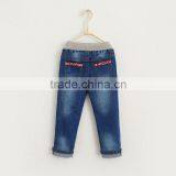 Cartoon Cat Casual Denim Trousers Embroidered Flowers for Chid Girl thumbnail-2