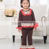 Thanksgiving Pumpkin Outfits Girls Ruffle Outfits ,baby Girl Clothes,Lovely Baby Girl Pumpkin Pattern Outfit thumbnail-4