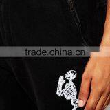 Religion Black Custom Logo Print Palazzo Pants With Zipper Pockets Man thumbnail-3