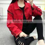 Zm35758a Ladies Stylish Denim Coat Wholesale Fashion Jackets thumbnail-2