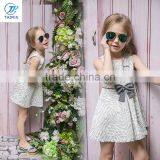 Latest Kids Sleeveless Princess Frock Designs Party Dresses Girls Summer Dress With A Bow thumbnail-2