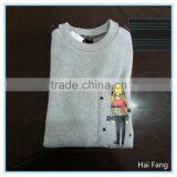 Fashion Design Printed Teen Girls Stipped Sleeve and Back T Shirt, Factory OEM Made Long Sleeve T Shirt thumbnail-5