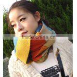 High Quality Colorful Stripe Long 180cn Wool Women Autumn and Winter Wear Rainbow Knit Scarf Fashion thumbnail-5