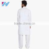 Clothing Wholesale Long Sleeve Knee Length White Kurta Designs For Men thumbnail-3