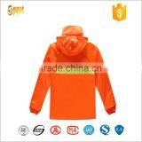 Orange 100% Waterproof Raincoat With Hood thumbnail-2