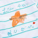 Wholesale Summer Cotton Priting Kids Girl Short Sleeve t Shirts thumbnail-3