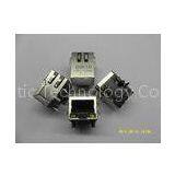 WIFI PCB RJ45 Modular Jack With Magnetics , LEDs and EMI Fingers OEM 90 Degree thumbnail-1