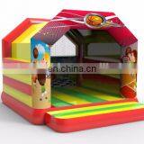 2017 New Design Cheap Movable 0.55mm PVC Inflatable Jumping Bounce Castle House With Basketball Hoop Inside thumbnail-2