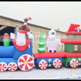 Best Selling Products Inflatable Christmas Train Santa Claus Wholesale Christmas Train Decoration Snowman On Sale