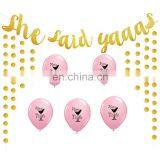 Hen Party Decorations She Said Yaaas Banners With Balloon Sets Bachelorette Party Decorations