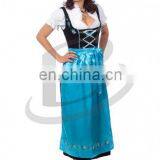 2017 Women Custom Cotton Polyester Trachten Long Dirndl Octoberfest Dirndl Austria (Traditional Garme (Oktoberfest Dirndls) thumbnail-1