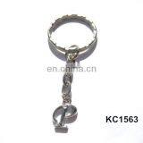 Personalized Wholesale Silver Plating Initial Letter P Alphabet Key Chain