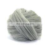 Mixed Colors 100% Merino Wool Yarn Chunky Giant Hand Knitting Blanket Thick Roving Top Bulky Yarn For Blankets thumbnail-3