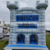 Closed In Inflatable Prison Break Bounce House Obstacle Course Challenge Sport Game thumbnail-3