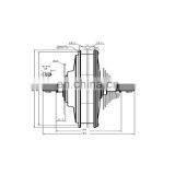 Electric Hub Motor 24v 250/350/500/750/1000/1500w Hub Motor 48v Electric Scooter Motorcycle Hub Wheel Motor Kit thumbnail-4