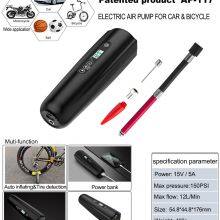 Mini Tyre Inflator Cordless Portable Compressor Digital 12v 150psi Rechargeable Air Pump for Wheel Car Bicycle Tires Balls thumbnail-5