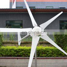 2000W Wind-solar Hybrid Home Wind Power Generation Five-blade Portable Manufacturers 48v Wind Generator Turbine Price thumbnail-2