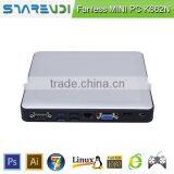 Low Consumption 10W Mini Desktop pc Fanless Powered by Intel Bay Trail J1900 Quad Core 2.0-2.41Ghz