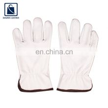 Hot Selling Wholesale Fashionable White Color Leather Gloves Manufacturer