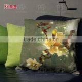 Flower Design Digital Printed Cushion Cover, Decorative Cushion Cover for Home Use thumbnail-1