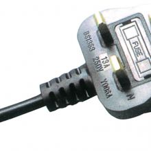 UK non-rewireable Bs1363 Plug with fuse  Power Supply Cord
