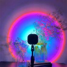 Romantic Rainbow Table Lamp Decoration Sun Rise Sunset Projection Lamp Sunset Light thumbnail-2