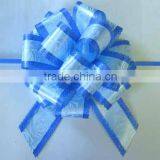 SP Handmade Blue Pull Bow Ribbon/Plastic Ribbon Pull Bow for Celebration Wedding or Wrapping Basket thumbnail-1