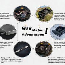 Vigorun VTLM800 Intelligent Remote Control Track Mower 452cc Adjustable Height With Sharp Blades for Ecological Park thumbnail-5
