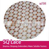 Garment Accessory Milk Silk Embroidery Full Lace Water Soluble Lace Fabric thumbnail-1