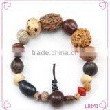 Natural Bodhi Bead Bracelet Wood Bead Bracelet for Sale thumbnail-1