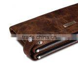 Icarer Classical Real Leather Handbag Zipper Wallet With Card Slot thumbnail-5