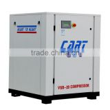 15KW 20HP screw type and belt driven mode air compressor factory