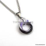 2016 Ace Pride Pendant Necklac, Chainmail Love Knot Asexual Pride Jewelry Circle Pendant Necklace Woman thumbnail-1