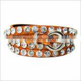 Wholesale Women's One Line Rhinestone Leather Stud Accent Belt thumbnail-1