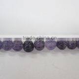 100% Natural Pumpkin Facet Beads Amethyst Loose Natural Amethyst Beads thumbnail-1