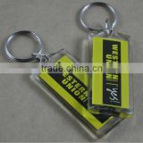 Wholesale custom laser cut printed acrylic keychain for souvenir gift                        
                                                Quality Choice