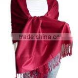 Two-tone Color Pashmina Scarf thumbnail-3