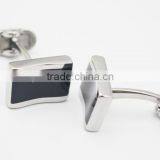 Wholesale Black Stainless Steel Custom Men's Cufflinks thumbnail-3