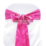 Fushia Satin chair sash, chair ties, wraps for wedding banquet hotel