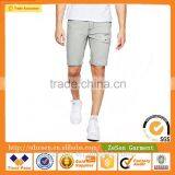 Light Grey Super Skinny Destroyed Wash Denim Shorts Jeans Shorts With Spray Coating For Men thumbnail-2