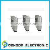 304 Stainless Steel Low Noise Semi-automatic Bridge Type Tripod Turnstile With Side and Base Board Library Security Gate