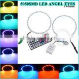 5050smd RGB 60 40 50 mm Angle Eyes Halo Rings Head Light Auto Parts Toyotas Hilux thumbnail-1