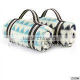 Triple H String Pattern High Quality Polar Fleece Portable Mini Size Office Picnic Travel Promotioanl Gift Lap Knee Blanket thumbnail-3