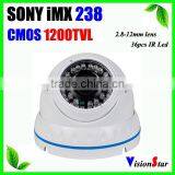 Vandalproof Varifocal 2.8-12MM Lens OSD Menu Dome CCTV Camera 1/3"SONY IMX238 CMOS Sensor 1200TVL thumbnail-1