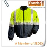 Hi vis waterproof jacket with reflective tape, flying jacket, comply with AS/NZS 4602.1:2011