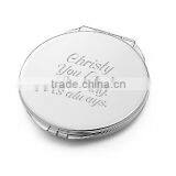 Compact Mirror in Stock,Promotional Mirror for Makeup,Round Metal Pocket Mirror thumbnail-3