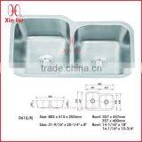 SUS304 Stainless Steel Round Corner Kitchen Sink thumbnail-1