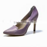 OP16 fashion stylish blue and Pink young women high heel pointy toe dress shoes for women style                        
                                                                                Supplier's Choice